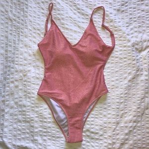 Scoop back glitter bikini